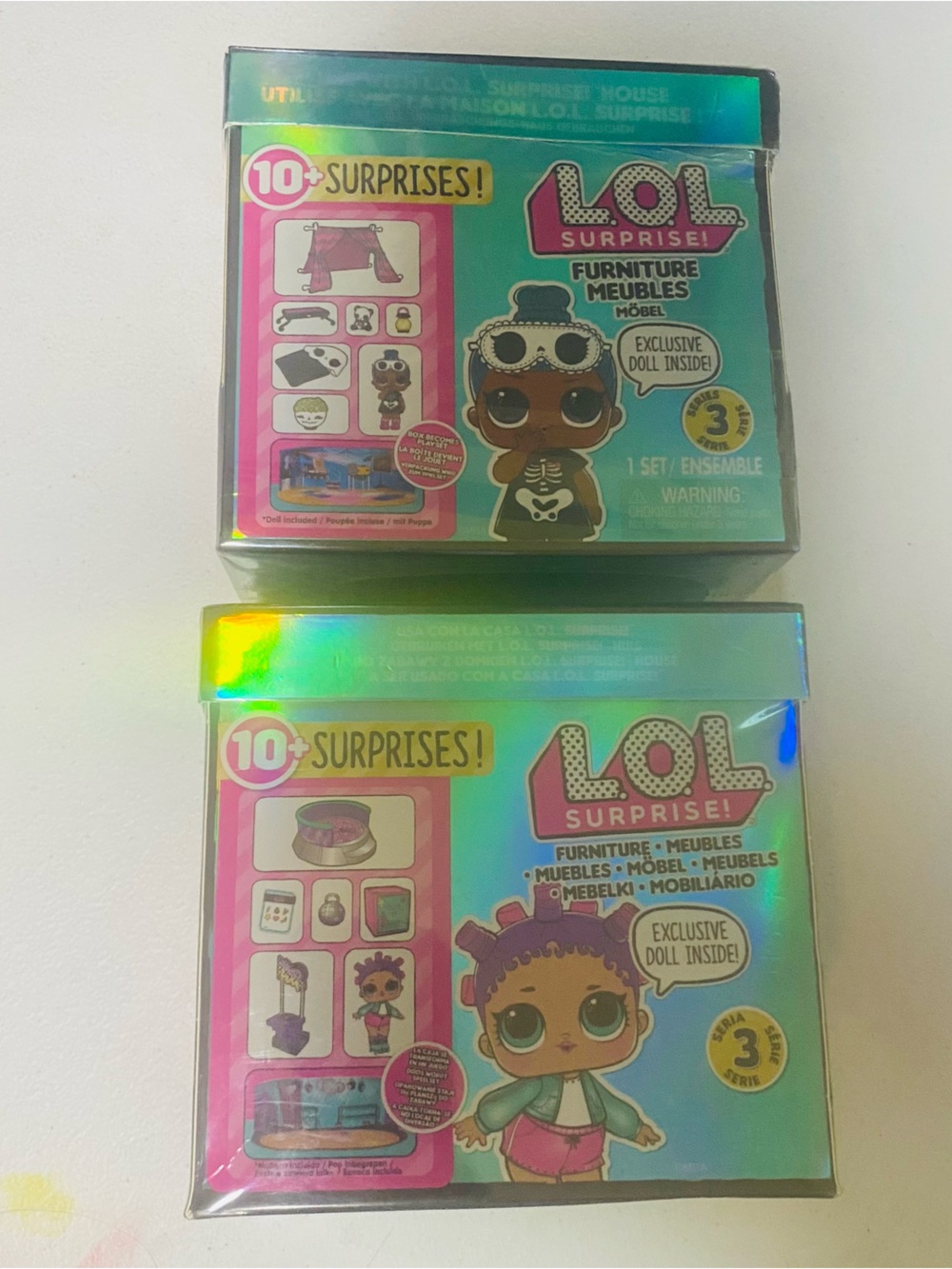 L.O.L. Surprise Sleepover and Roller Rink Furniture Sets With Mini Dolls